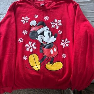 Disney Red Mickey Mouse sweatshirt